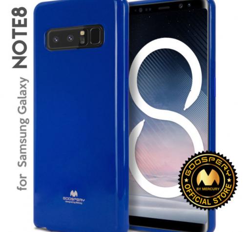 Луксозен силиконов калъф / гръб / TPU Mercury GOOSPERY Jelly Case за Samsung Galaxy Note 8 N950 - тъмно син