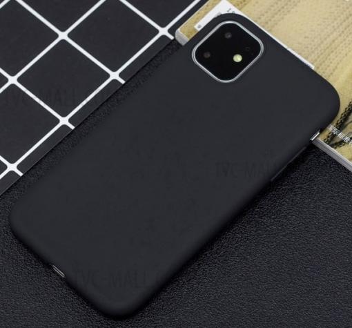 Силиконов калъф / гръб / TPU за Apple iPhone 11 - черен / мат