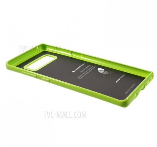 Луксозен силиконов калъф / гръб / TPU Mercury GOOSPERY Jelly Case за Samsung Galaxy Note 8 N950 - зелен — снимка 3