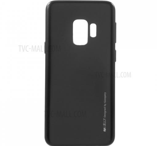 Луксозен силиконов калъф / гръб / TPU MERCURY i-Jelly Case Metallic Finish за Samsung Galaxy S9 G960 - черен