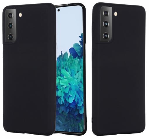 Луксозен силиконов калъф / гръб / Nano TPU за Samsung Galaxy S21 - черен