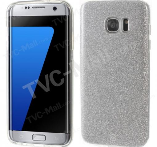 Луксозен ултра тънък силиконов калъф / гръб / TPU Ultra Thin FSHANG за Samsung Galaxy S8 G950 - сребрист / брокат