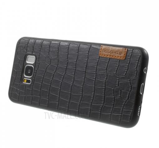 Луксозен гръб G-Case Duke за Samsung Galaxy S8 G950 - черен / Croco — снимка 2