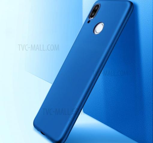 Силиконов калъф / гръб / TPU за Huawei P20 Lite - син / мат