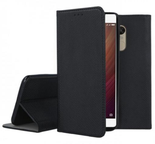 Кожен калъф Magnet Case със стойка за Xiaomi RedMi 5 - черен — снимка 2