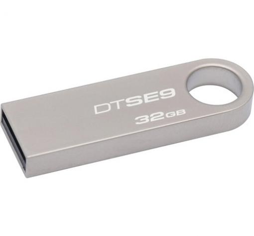 USB Flash памет Kingston USB 2.0 Data Traveler SE9 32GB - сребриста — снимка 2