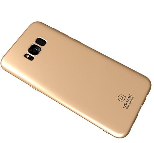 Луксозен силиконов калъф / гръб / TPU USAMS Merly Series за Samsung Galaxy S8 G950 - златист