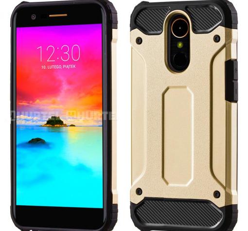 Силиконов гръб TPU Spigen Hybrid с твърда част за Huawei Mate 10 Lite - златист