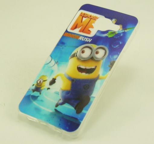 Силиконов калъф / гръб / TPU за Samsung Galaxy A3 2016 A310 - син / Minions / Миньони / Despicable me / Аз проклетникът