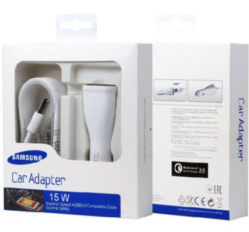 Оригинално зарядно за кола 12V за Samsung Galaxy A8 2018 A530F / Type C / Fast Charger