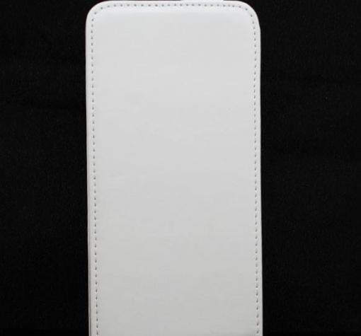 Кожен калъф Flip тефтер Flexi със силиконов гръб за Samsung Galaxy Note 5 N920 / Samsung Note 5 - бял