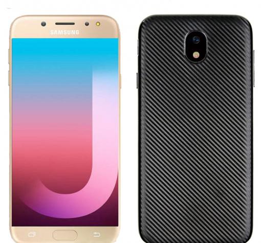 Луксозен силиконов калъф / гръб / TPU за Samsung Galaxy J7 2017 J730 - черен / carbon