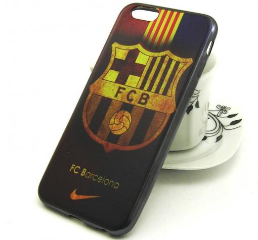 Силиконов калъф / гръб / TPU за Apple iPhone 6 / iPhone 6S - цветен / FC Barcelona