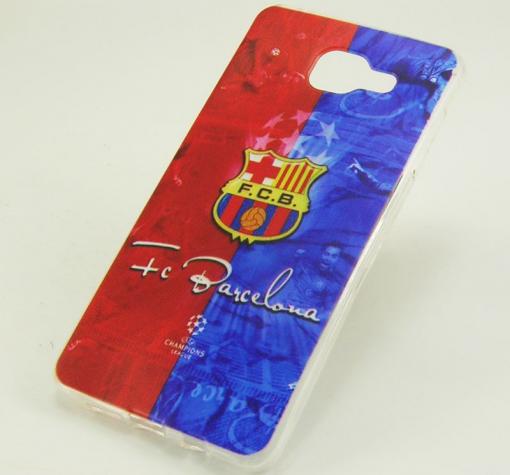 Силиконов калъф / гръб / TPU за Samsung Galaxy A5 2016 A510 - FC Barcelona / синьо и червено