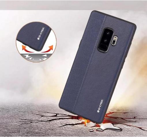 Луксозен кожен гръб G-Case Earl Series за Samsung Galaxy S9 Plus G965 - син