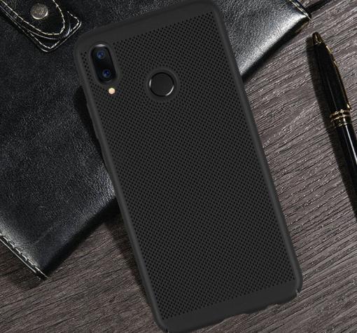Луксозен твърд гръб за Huawei P20 Lite - черен / Grid