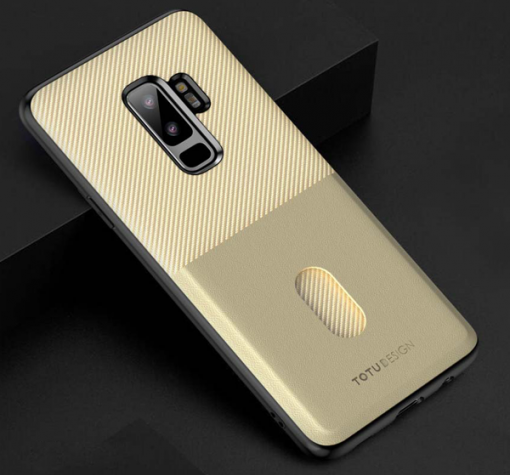 Луксозен гръб TOTU Design Jazz Series Card slot version за Samsung Galaxy S9 G960 - златист