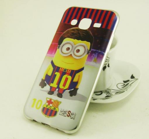 Луксозен ултра тънък силиконов калъф / гръб / TPU Ultra Thin за Samsung Galaxy J5 J500 - Minion / Messi