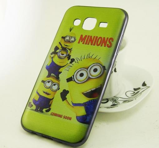 Луксозен ултра тънък силиконов калъф / гръб / TPU Ultra Thin за Samsung Galaxy J5 J500 - Миньони / Minions