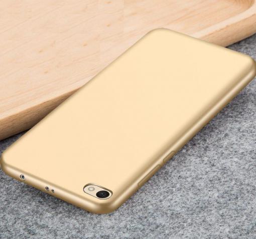 Силиконов калъф / гръб / TPU за Xiaomi RedMi Note 5A - златист
