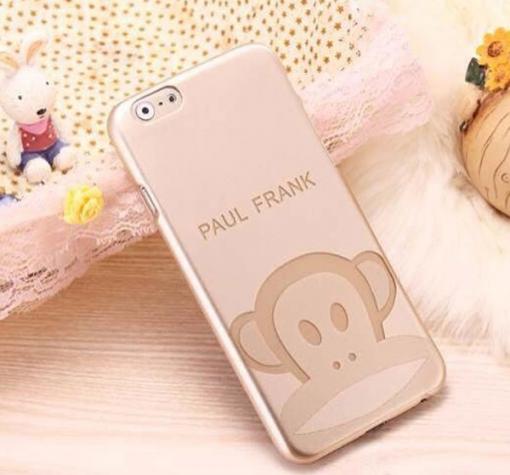 Твърд гръб / капак / за Apple iPhone 6 / iPhone 6S - златист / Paul Frank