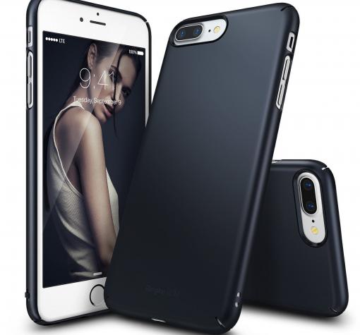 Луксозен твърд гръб за Apple iPhone 7 Plus / iPhone 8 Plus - черен