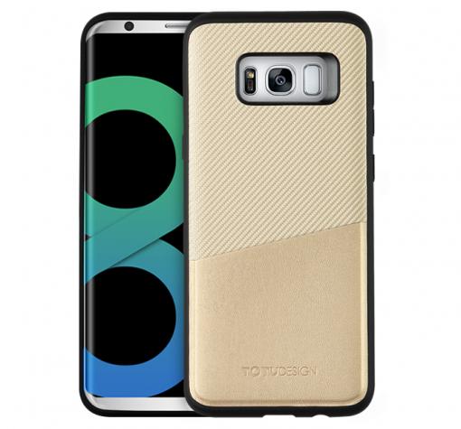 Луксозен гръб TOTU Design Jazz Series Card slot version за Samsung Galaxy S8 Plus G955 - златист