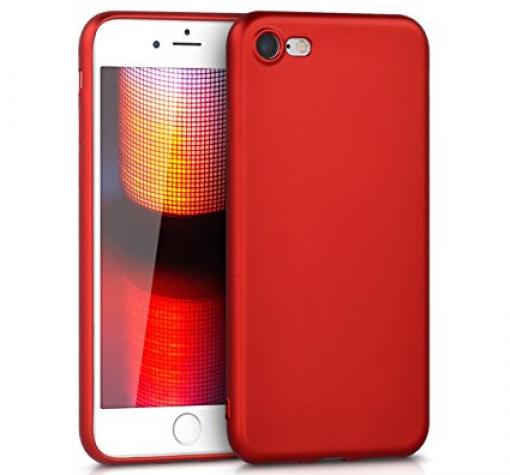 Силиконов калъф / гръб / TPU за Apple iPhone 7 Plus / iPhone 8 Plus - тъмно червен