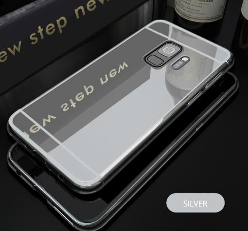 Луксозен силиконов калъф / гръб / TPU за Samsung Galaxy S9 G960 - сребрист / огледален