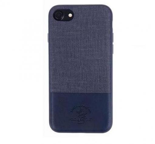 Луксозен твърд гръб със силиконова кант за Samsung Galaxy S8 G950 - Santa Barbara Polo Club / син