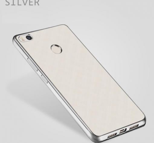 Луксозен силиконов калъф / гръб / TPU за Huawei P9 Lite Mini / Y6 Pro 2017 - прозрачен / сребрист кант