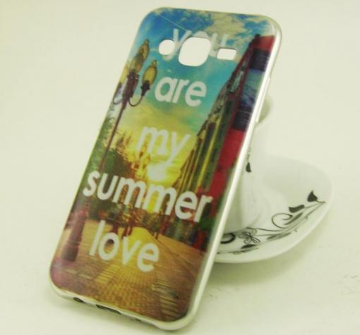 Луксозен ултра тънък силиконов калъф / гръб / TPU Ultra Thin за Samsung Galaxy J5 J500 - You are my summer love