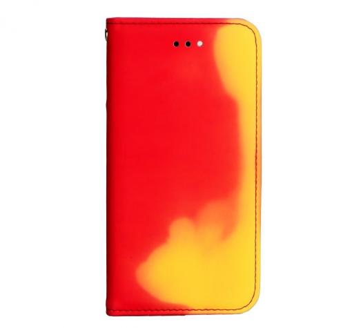 Луксозен термо кожен калъф Flip тефтер със стойка Thermo Book за Samsung Galaxy J5 2017 J530 - червен