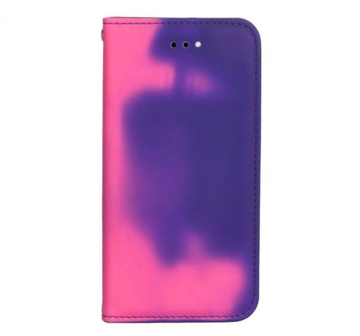 Луксозен термо кожен калъф Flip тефтер със стойка Thermo Book за Samsung Galaxy S8 G950 - лилав