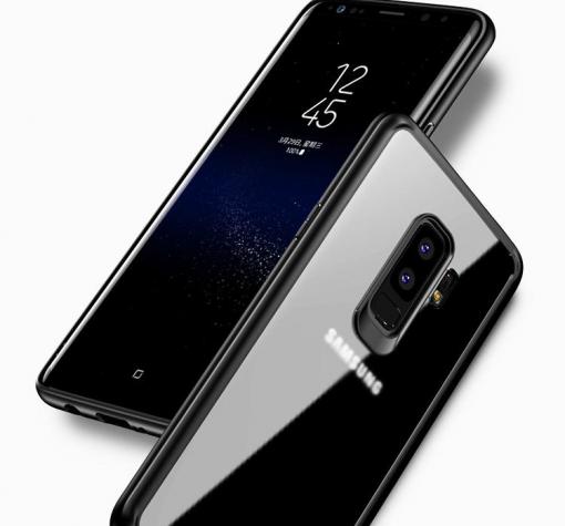 Луксозен гръб TOTU Design CRYSTAL COLOUR Series за Samsung Galaxy S9 G960 - прозрачен / черен кант