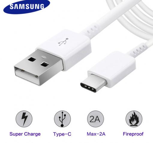 Оригинален USB кабел за зареждане и пренос на данни за Samsung Galaxy Note 8 N950 Type C — снимка 3