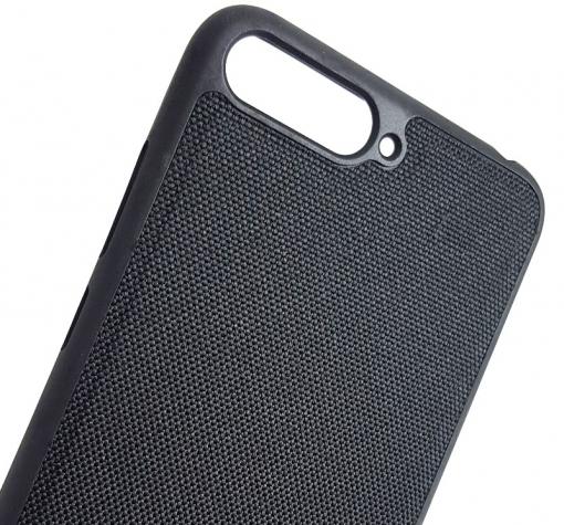 Луксозен силиконов гръб Sammato Jeans за Huawei Y5 2018 - черен / 1 — снимка 2