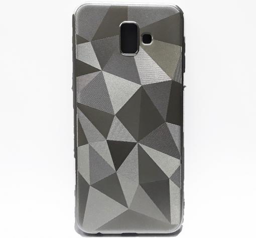 Силиконов калъф / гръб / PRISM GEOMETRIC TPU за Samsung Galaxy J6 Plus 2018 - сребрист / призма