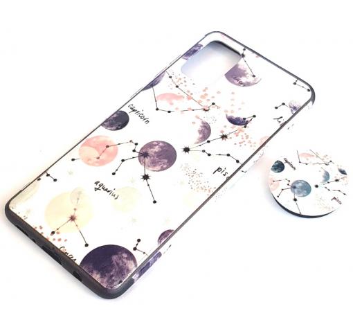 Луксозен силиконов калъф / гръб / TPU RUBY с Popsocket за Samsung Galaxy A71 - Capricorn — снимка 3