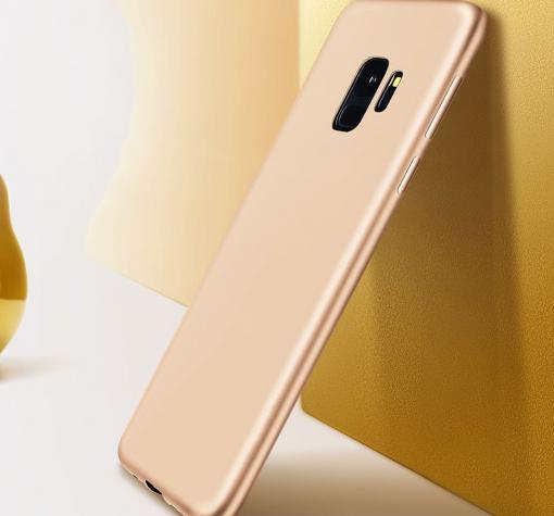 Оригинален силиконов калъф / гръб / TPU X-LEVEL Guardian Series за Samsung Galaxy A6 Plus 2018 - златист / мат