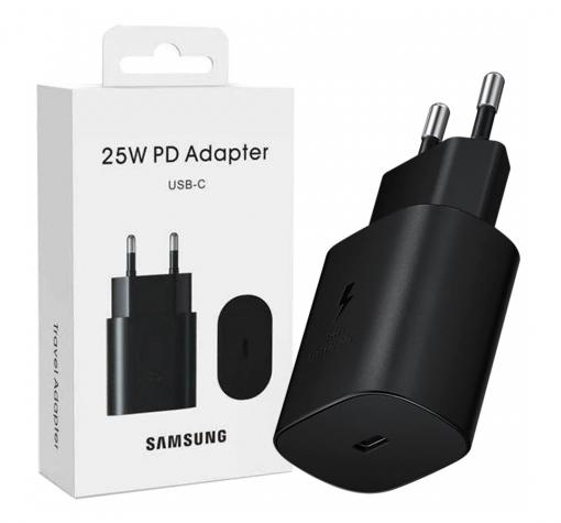 Оригинално зарядно / адаптер / за Samsung Galaxy A14 5G Super Charge 25W Type-C - черно