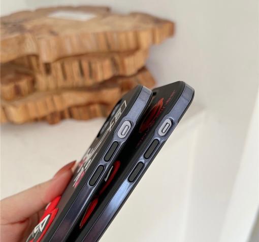 Луксозен гръб / кейс / Squid Game case за Apple iPhone 12 / 12 Pro 6.1'' - черен / тъмно синя рамка — снимка 2