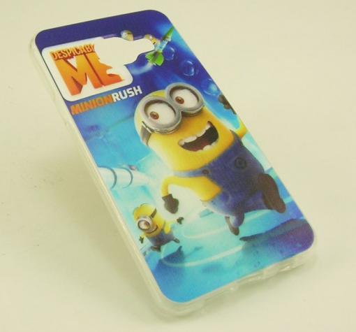 Силиконов калъф / гръб / TPU за Samsung Galaxy A3 2016 A310 - син / Minions / Миньони / Despicable me / Аз проклетникът — снимка 2