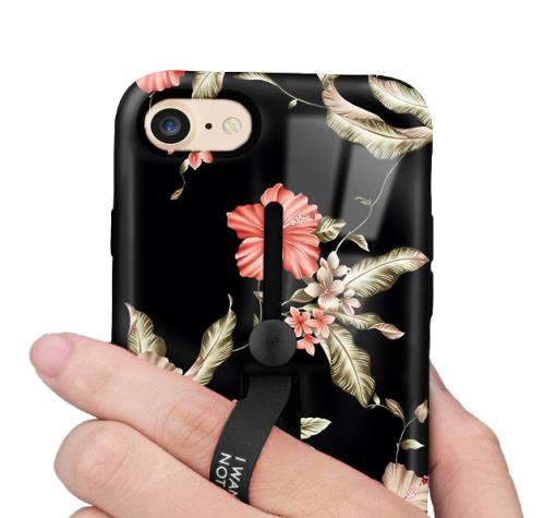 Луксозен гръб с подвижен пръстен/държач за Huawei Y5 2018 - черепи — снимка 2