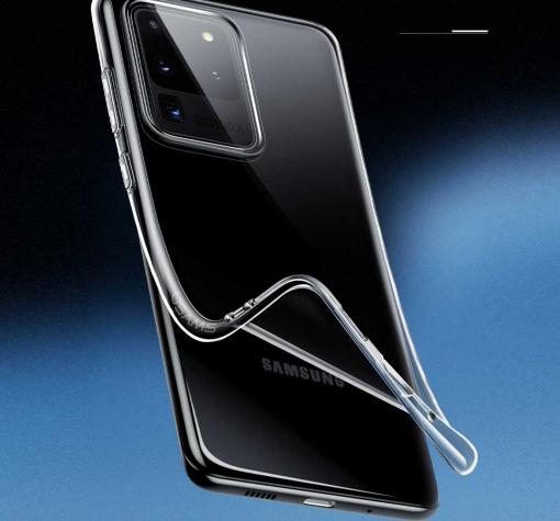 Луксозен силиконов гръб USAMS Janz Series за Samsung Galaxy S20 Ultra - прозрачен