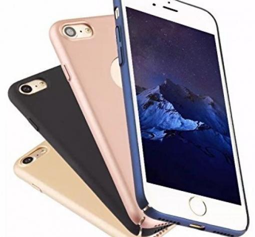 Луксозен твърд гръб OU за Apple iPhone 7 plus - златен — снимка 2