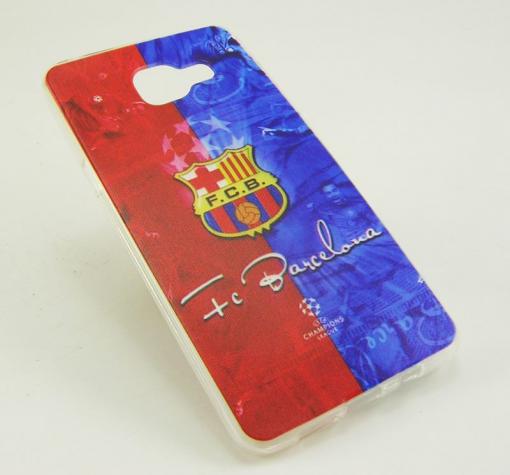 Силиконов калъф / гръб / TPU за Samsung Galaxy A5 2016 A510 - FC Barcelona / синьо и червено — снимка 2