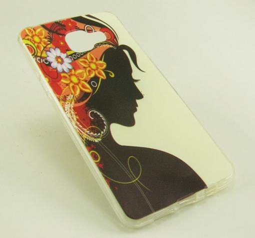 Силиконов калъф / гръб / TPU за Samsung Galaxy A5 2016 A510 - момиче с цветя — снимка 2