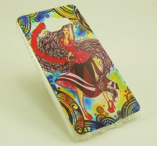 Силиконов калъф / гръб / TPU за Samsung Galaxy A5 2016 A510 - танцуващо момиче / цветен — снимка 2