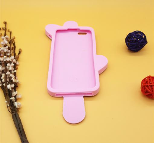 Силиконов калъф / гръб / TPU 3D за Huawei P10 Lite - сладолед / розов — снимка 2